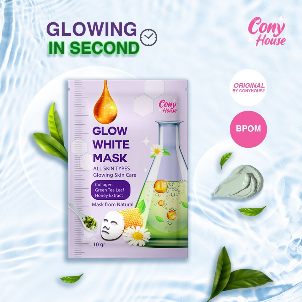 Glow White Mask Conyhouse Masker Organik