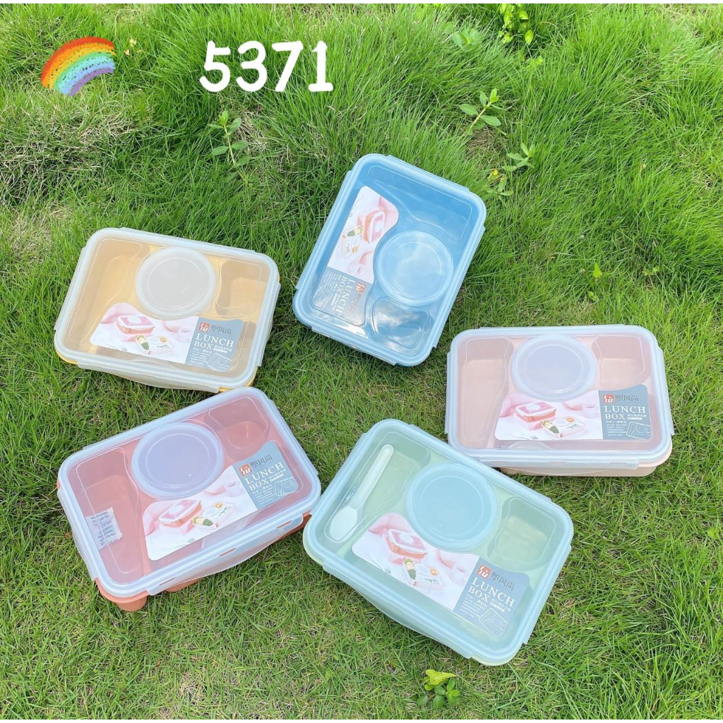 LUNCH BOX KOTAK MAKAN 4 SEKAT  BENTO TERBARU KOTAK MAKAN /SEKAT SUP KODE 5731