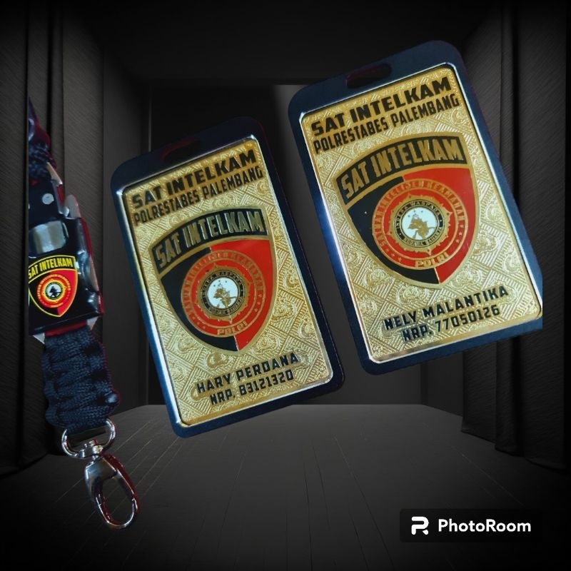 

id card plat peneng lanyard holder logo BAINTELKAM SATINTELKAM DITINTELKAM