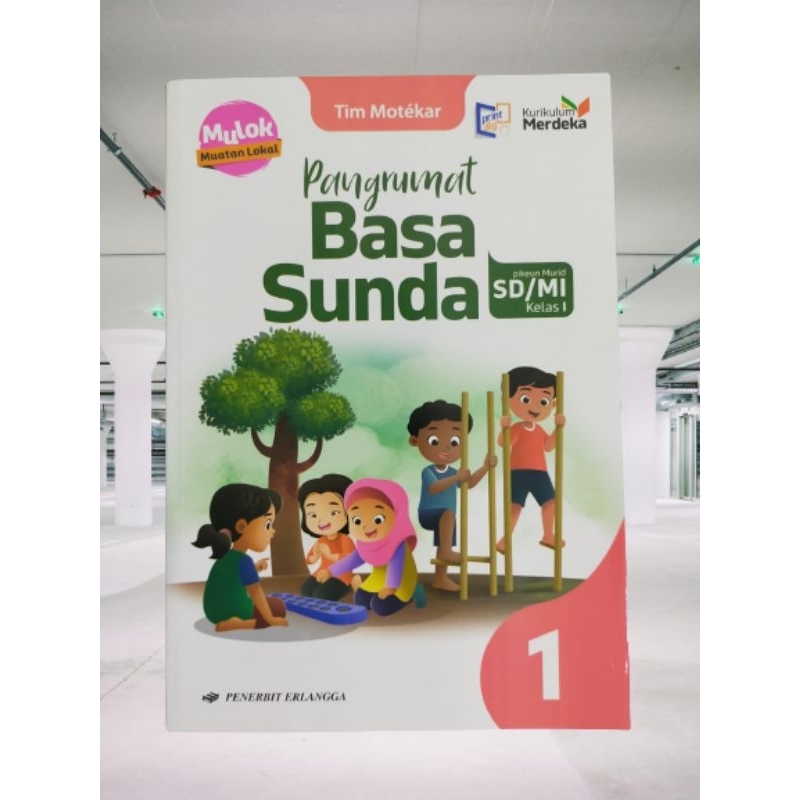ORI buku teks pangrumat bahasa Sunda kurikulum merdeka untuk SD/mi kelas 1 penerbit Erlangga