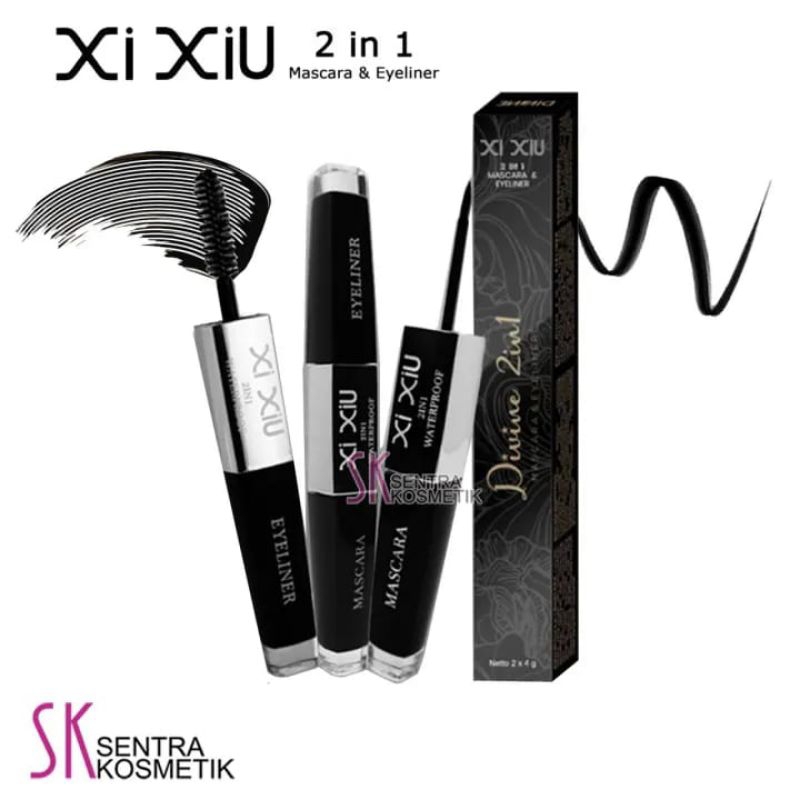XI XIU 2in1 Mascara Eyeliner / Divine 2in1 Mascara Eyeliner / Waterproof Mascara Eyeliner