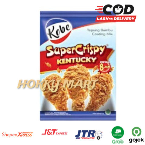 

Kobe Tepung Bumbu KENTUCKY 850 Gr / Tepung Instant / Tepung Ayam Goreng Crispy