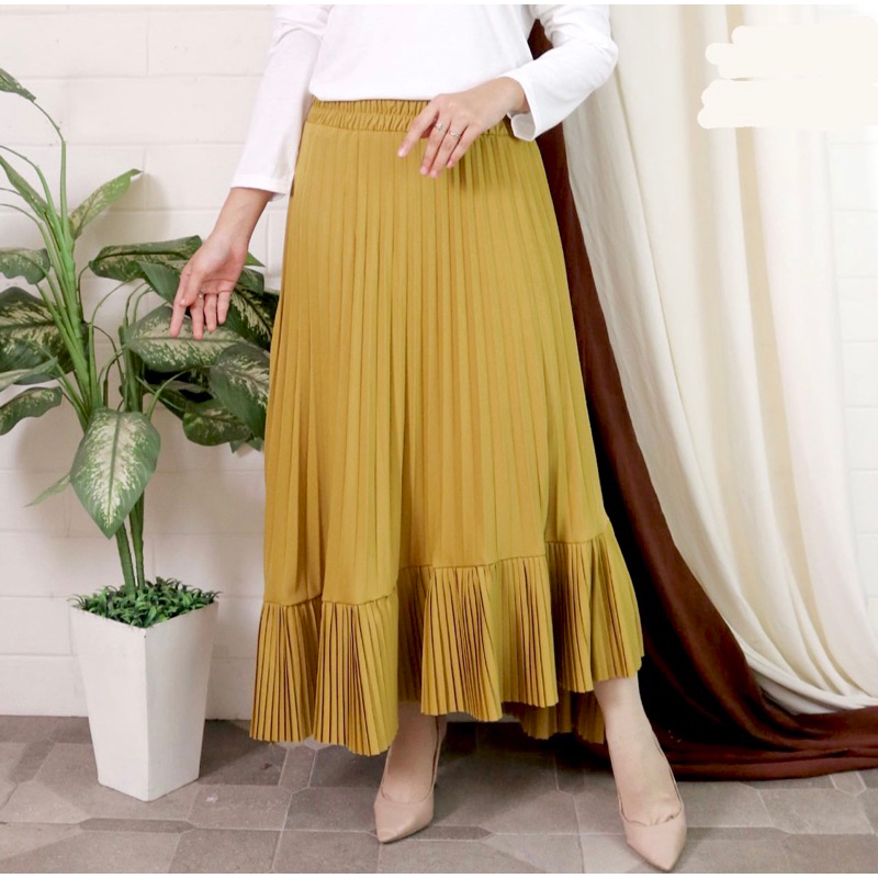 rok pleats asimetris