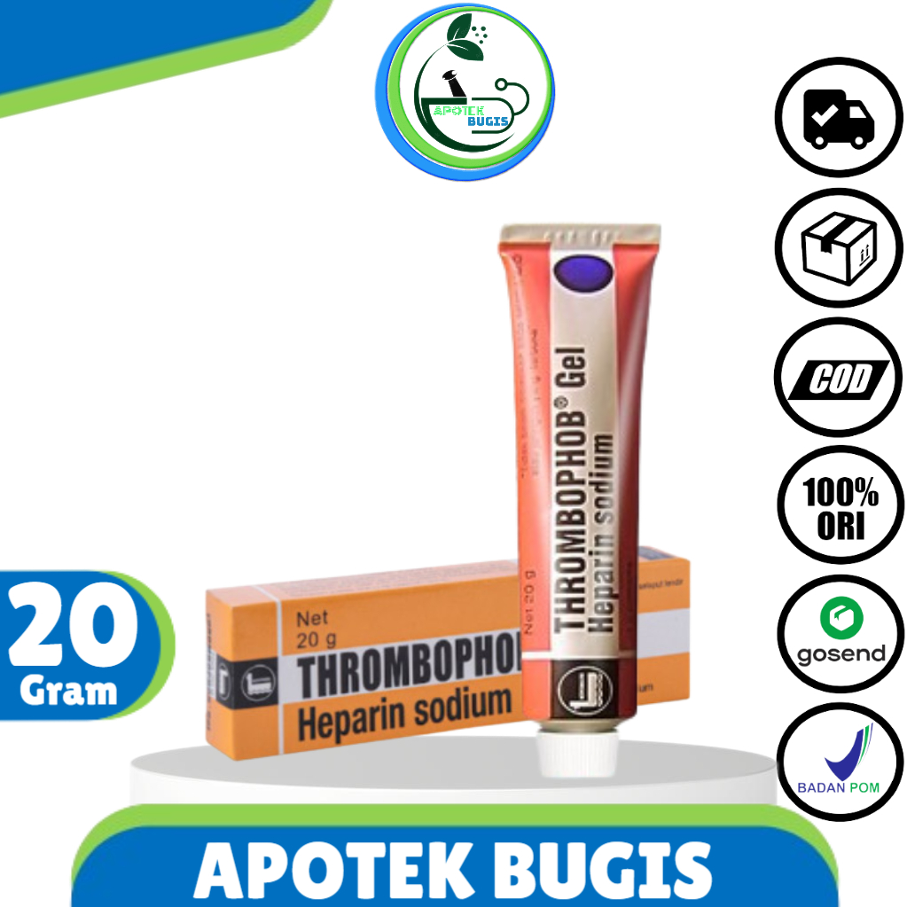 Thrombophob Gel 20gr/Memar/trombopop/bengkak/thrombopop/bengkak