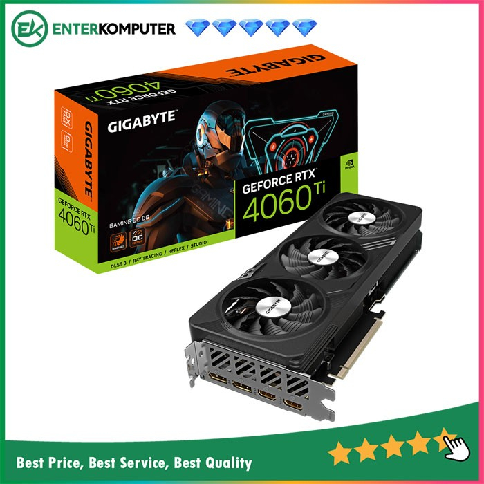 Gigabyte GeForce RTX 4060 Ti 8GB DDR6 Gaming OC -GV-N406TGAMING OC-8GD