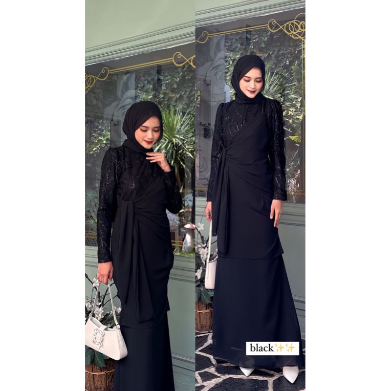 INARA DRESS FREE HIJAB PASHMINA MALAYSIAN LOOK PREMIUM TULLE