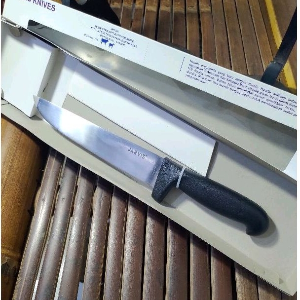 JARVIS 20CM 1401010 STRAIGHT BUTCHER KNIFE PISAU DIBAHARI
