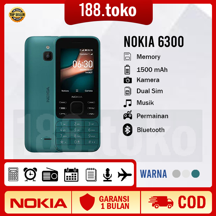Nokia NOKIA 6300 Dual SIM Dual Standby candy bar phone