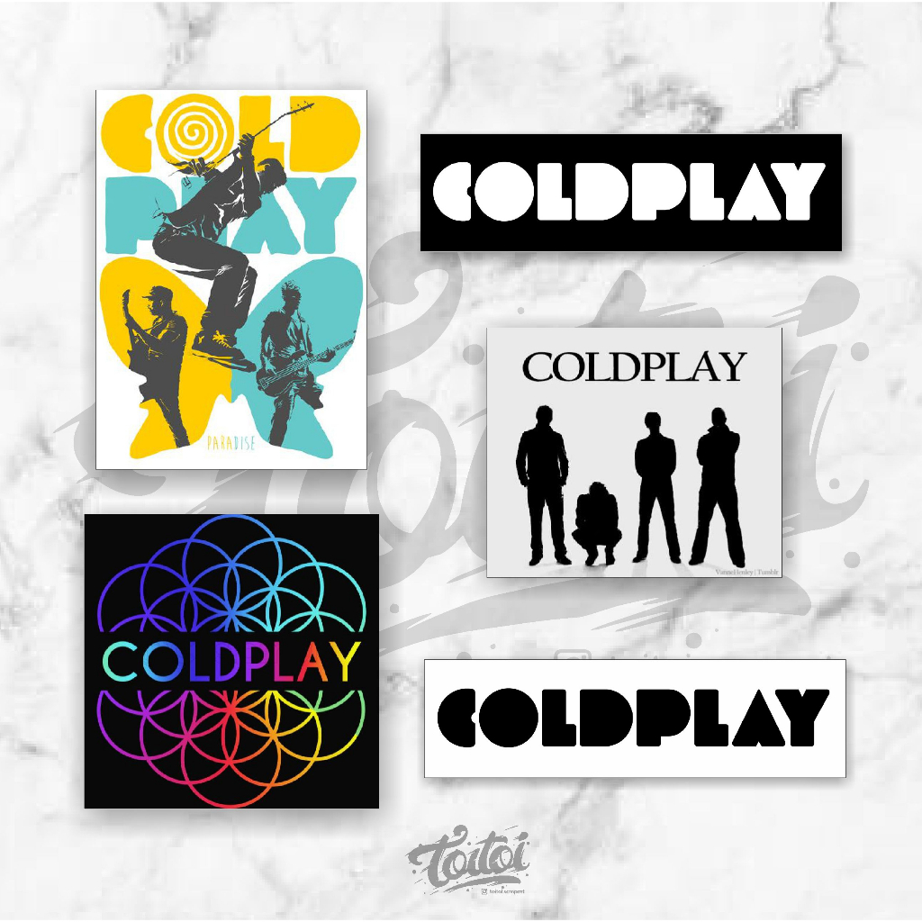 

STICKER COLDPLAY STICKER BAND,STICKER BAND COLDPLAY