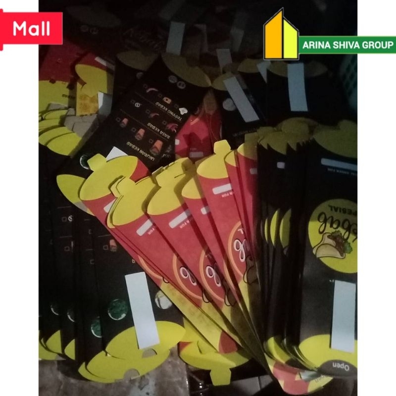 

100 LEMBAR KERTAS KEBAB TARIKAN UKURAN 25 × 9,5 CM HIGH QUALITY PAPER CRAFT TEBAL PRODUK TERBARU | KOTAK KEBAB KEKINIAN | DUS KEBAB VIRAL TIKTOK | KEMASAN KEBAB KEKINIAN | BOX KEBAB VIRAL | ARINA SHIVA GROUP 5992