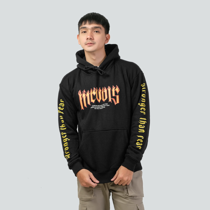 Mcvois Hoodie Cotton Fire Around Pria Wanita Premium Distro