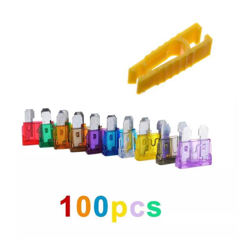 Sekring Tancap Fuse Standar 100 pcs Ukuran 2A ~ 35A