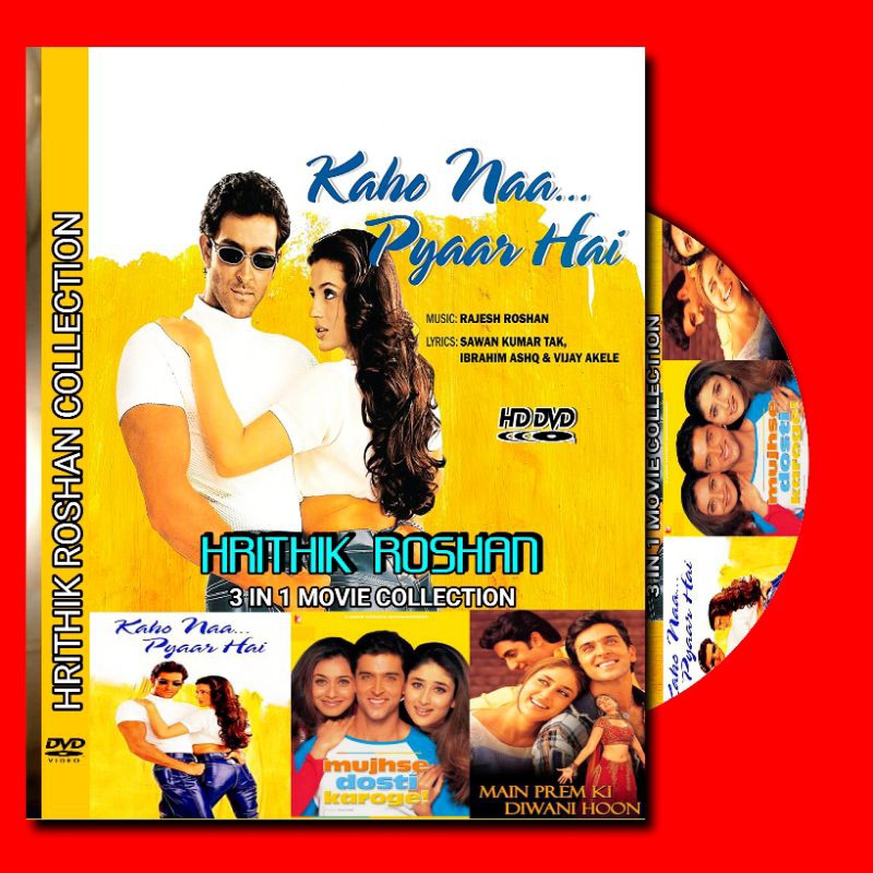 kaset Koleksi film Hrithik Roshan lengkap subtitle Indonesia-film Mujhse Dosti Karoge-film main Prem