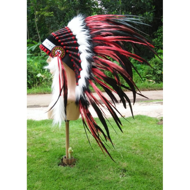 Topi indian apache warbonnet indian hat TOPI APACHE TOPI INDIAN MURAH WARBONNET