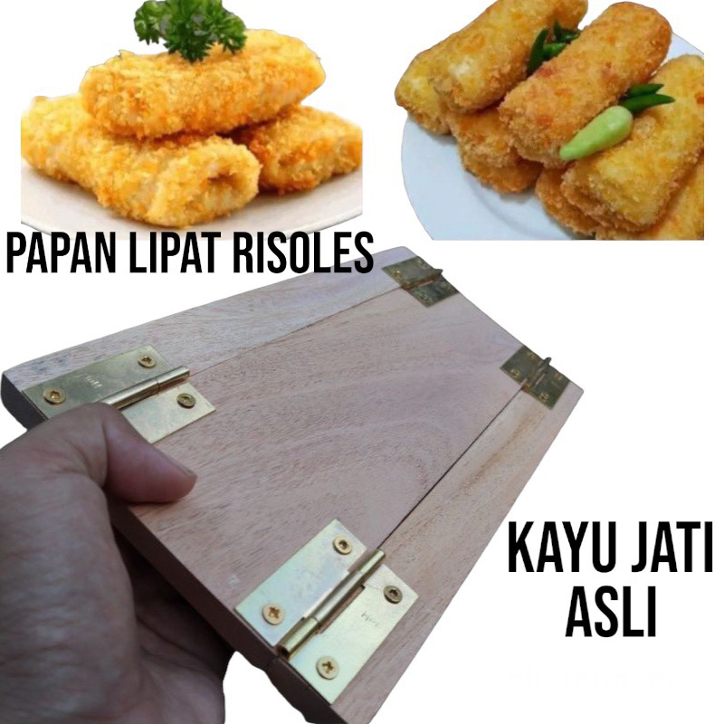 papan lipat risoles kayu jati asli