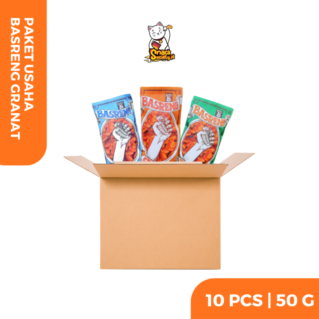 Paket Usaha Basreng Granat - Basreng Koin Snack Makanan Ringan Camilan Cemilan