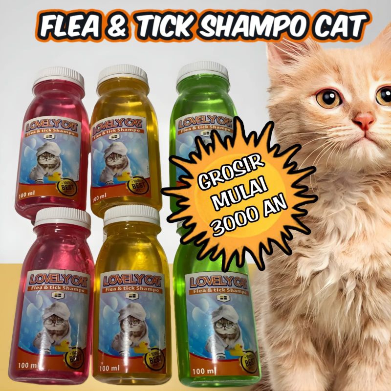 SAMPO KUCING ANJING KELINCI 100ml ANTI KUTU &amp; JAMUR || PET SHAMPOO GROOMING