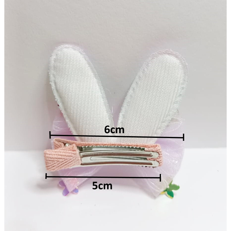 Jepit Rambut Anak Perempuan Hairpin Pita Rabbit