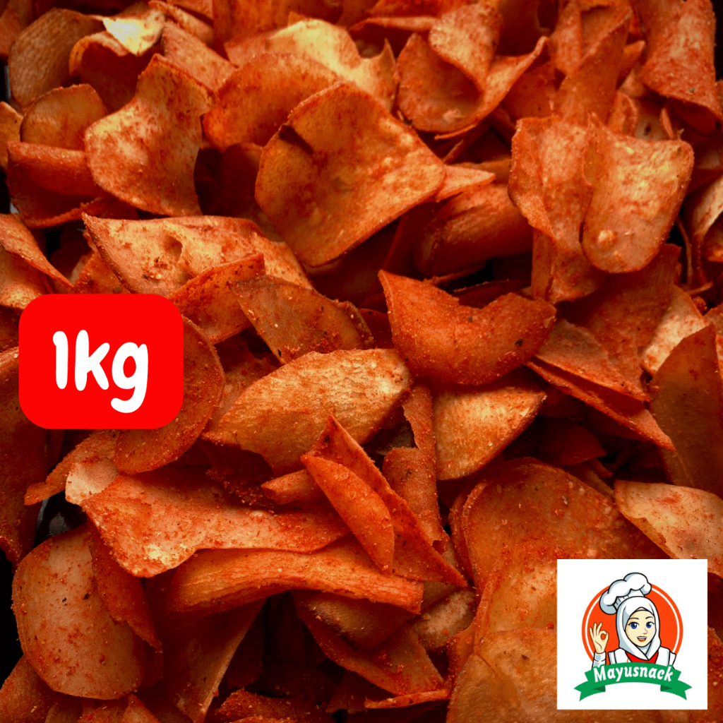 

Kripset Keripik Singkong Pedas Daun Jeruk 1kg