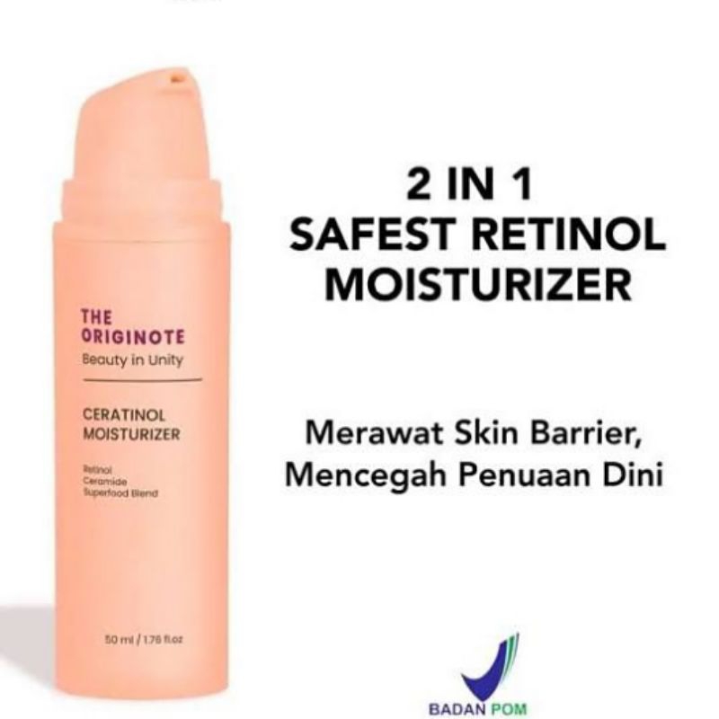 [SIAP KIRIM] The Originote Ceratinol Moisturizer - Retinol Cream Gel Serum Pelembab Wajah Menyamarkan Garis Halus Mengencangkan Wajah with Retinol Ceramide