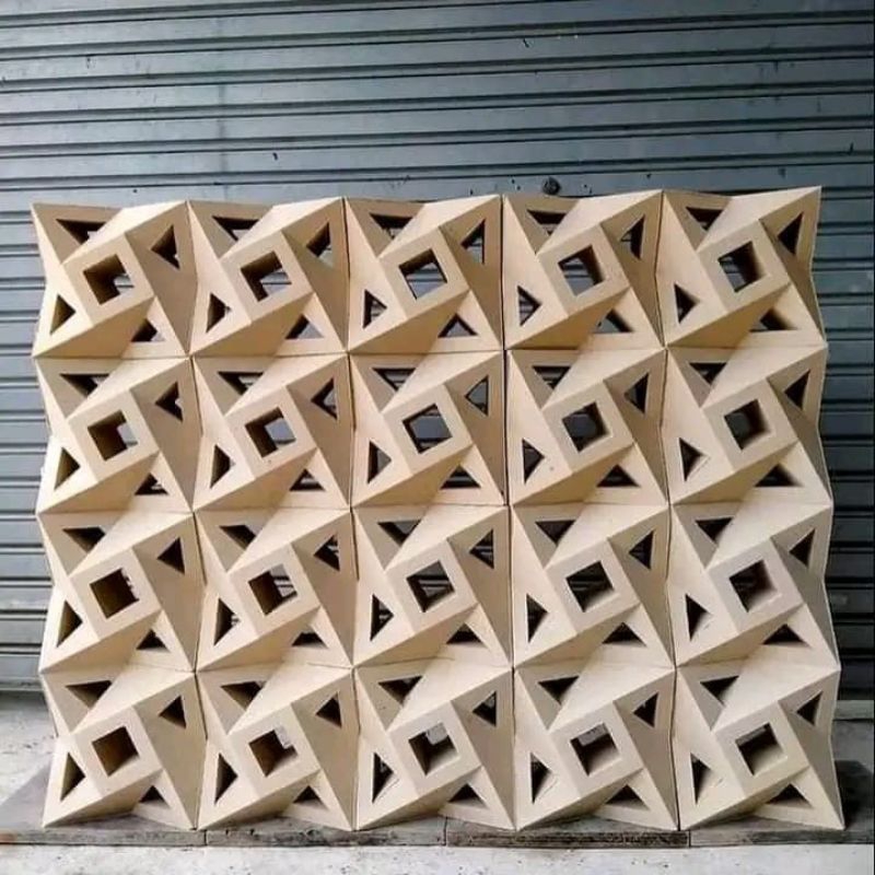 Roster beton minimalis murah, roster motif, roster lubang angin, roster beton warna