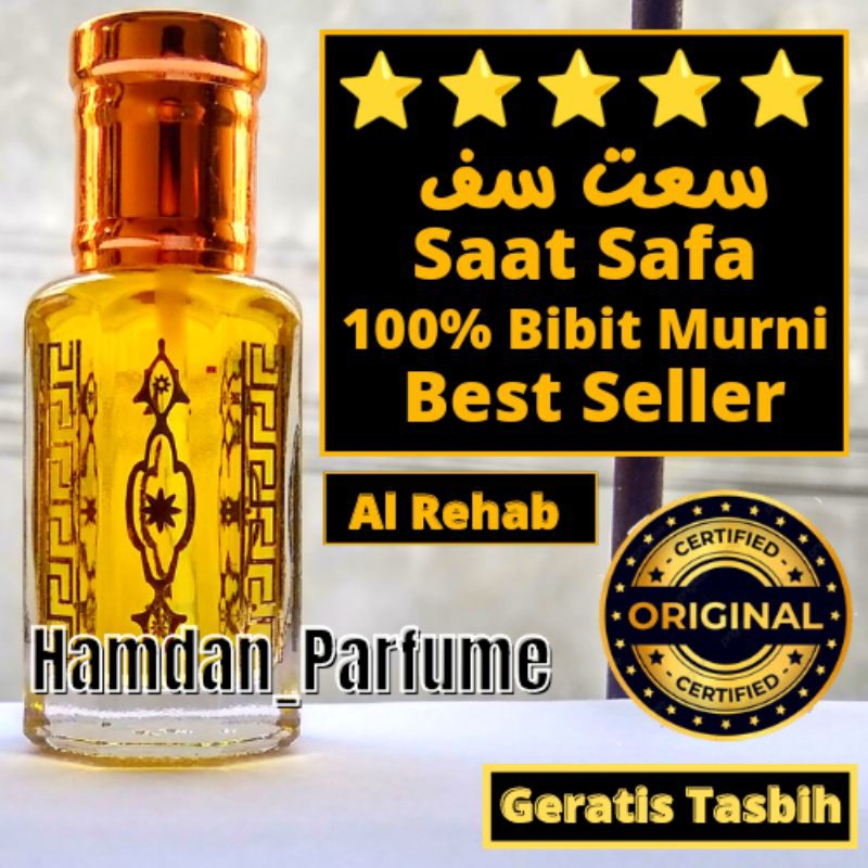 PARFUM SAAT SAFA Al Rehab Minyak Wangi ARAB Murni Non Alkohol Asli 100% BestSeller 
