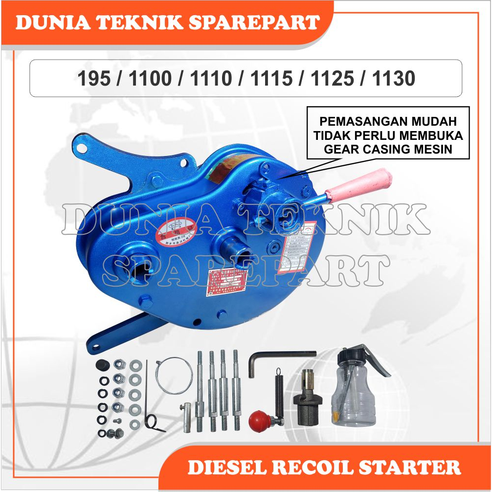 DIESEL RECOIL STARTER / RECOIL STARTER MESIN DIESEL SEMI OTOMATIS