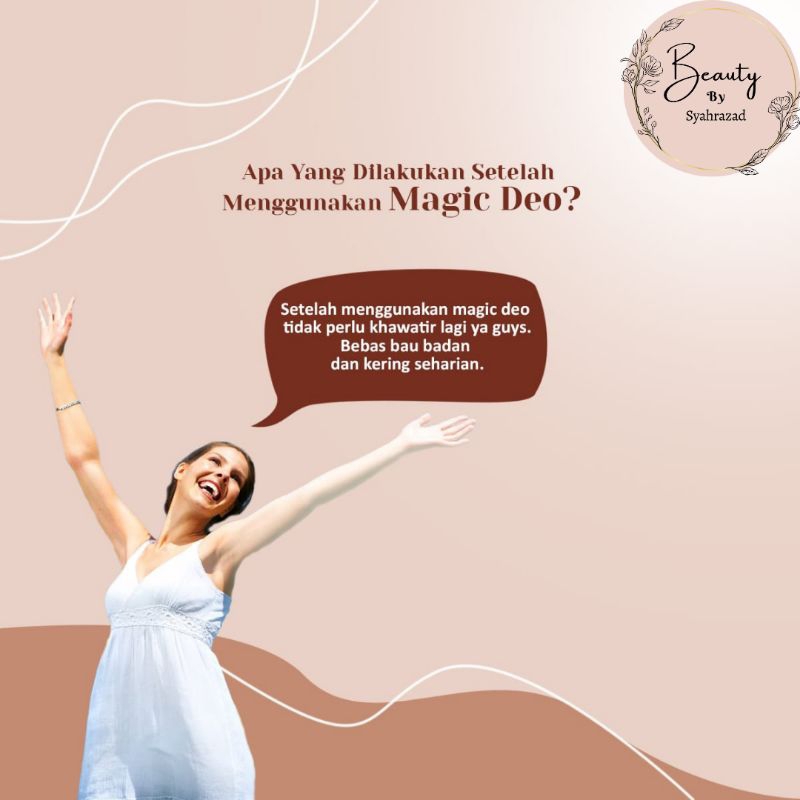 Magic Deo Deodorant tawas spray herbal alami