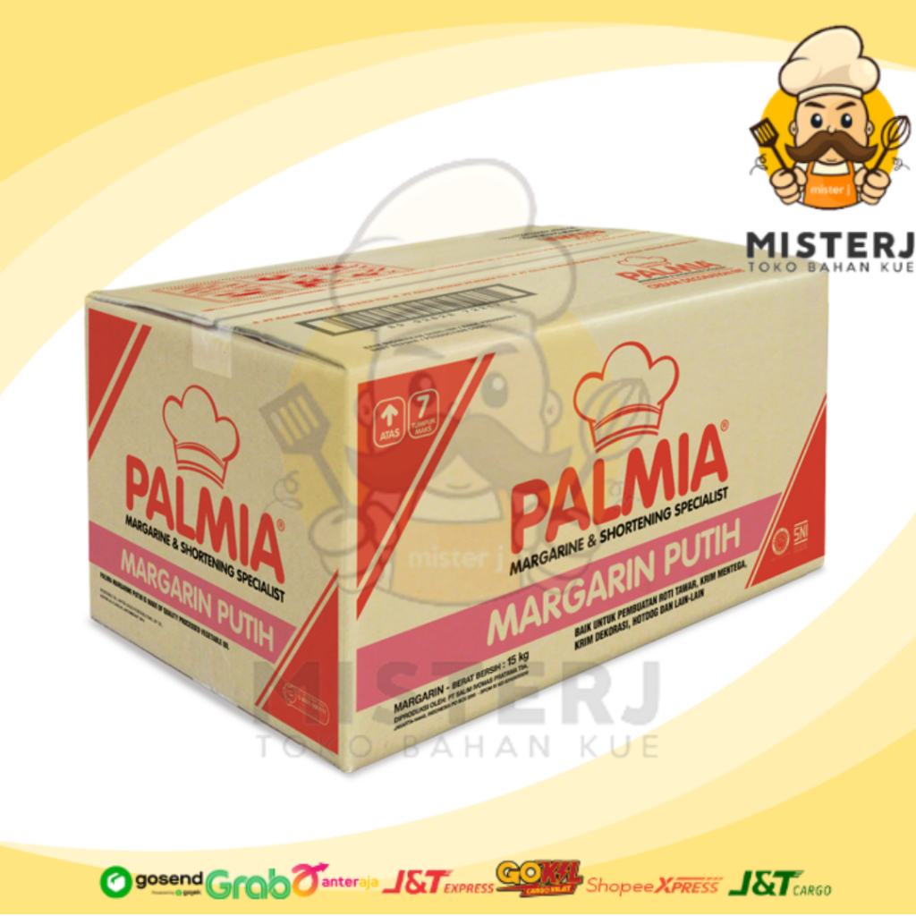 

Palmia Putih | Palmia Margarine Asin | 15 Kg | 1 Ctn | 1 Karton | Margarin Putih | Margarine & Shortening Specialist