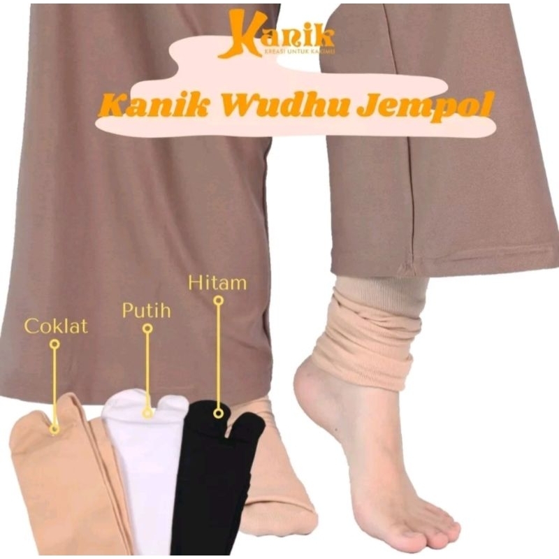 Kaos Kaki Wudhu Jempol Muslimah Kanik/Kaos Kaki Umroh Dan Haji