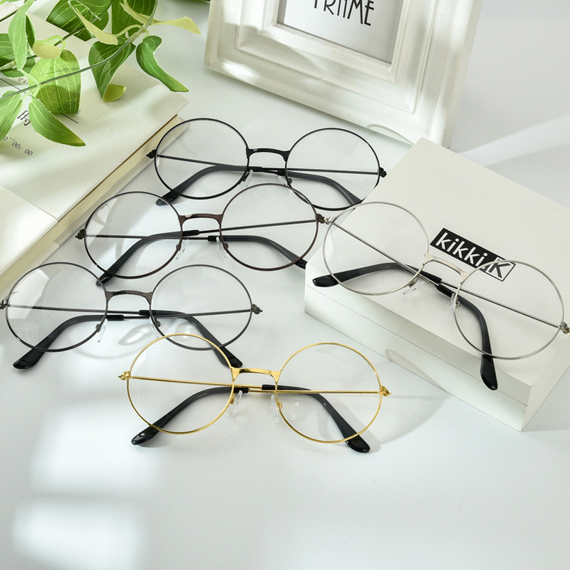 DOMMO - D4004 Kacamata Bulat Fashion Wanita / Kacamata Style Korea / Kacamata Bingkai Bulat / Kacamata Simple / Kacamata Import