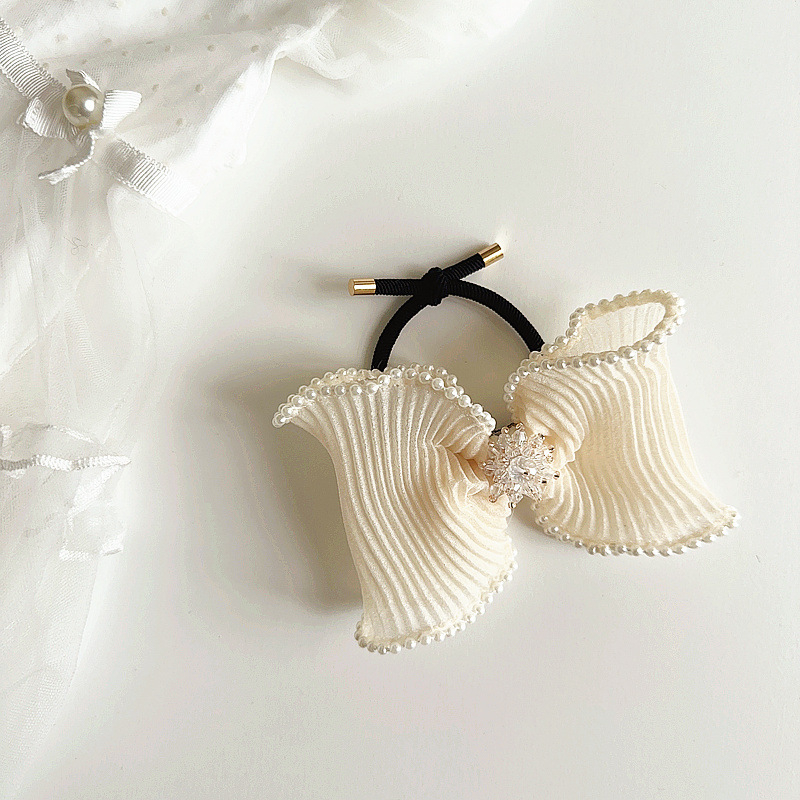 Caliloops Jepit Rambut Anak Perempuan Motif Pita Putih Korea Vior