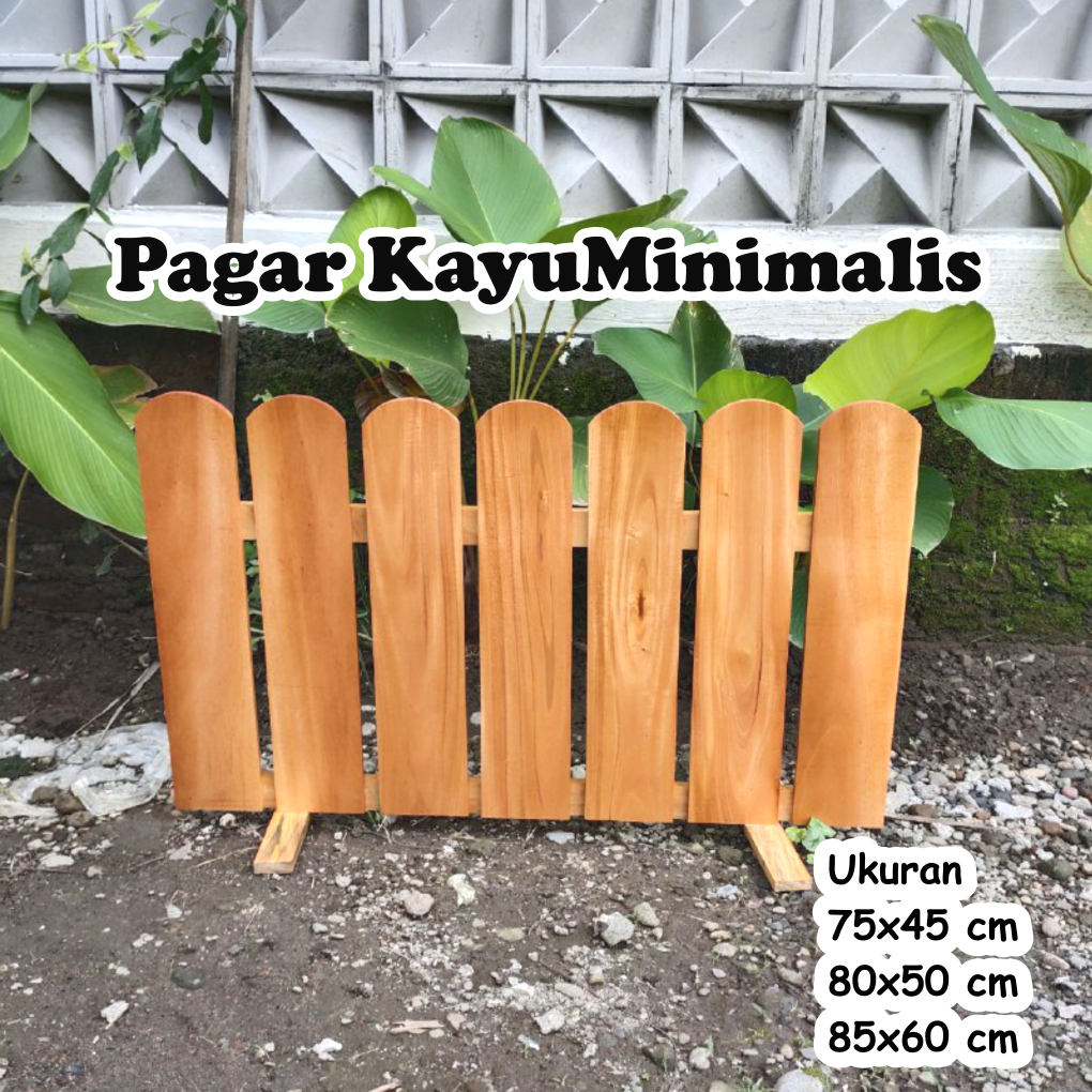 Pagar Dekorasi Pagar Kayu Minimalis Pagar Bunga Wooden Fence Pagar Pelaminan