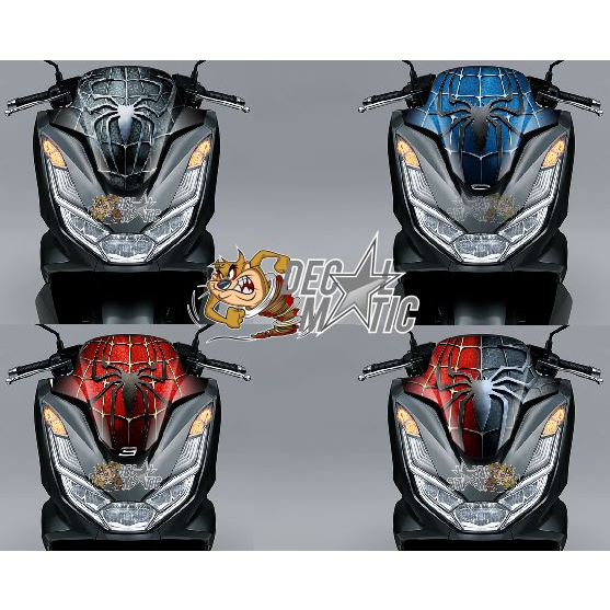 Decal Sticker Visor Motor Honda PCX  150 / PCX 160 2020 - 2025 PCX 160 2025 - Spiderman