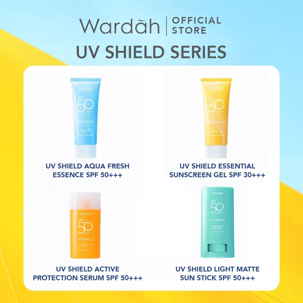 Wardah UV Shield Aqua Fresh Essence SPF 50 PA ++++ 30 ml