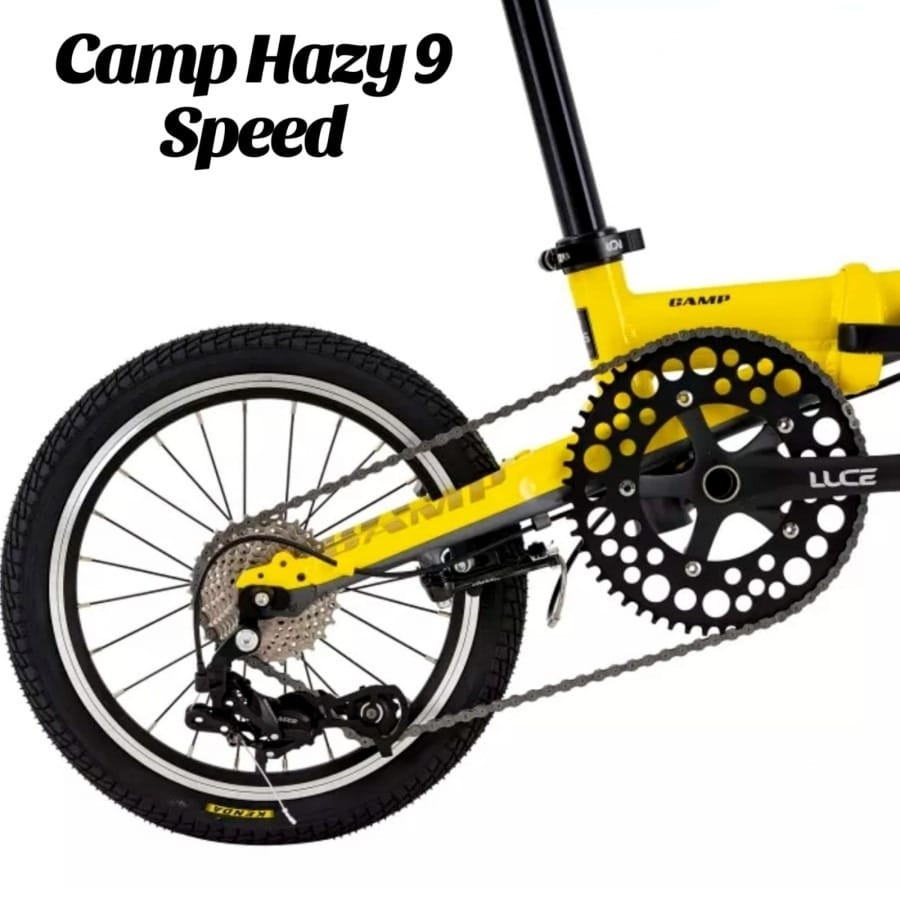 Sepeda Lipat Folding Bike Camp Hazy 9 Speed 16&quot; Sepeda Lipat