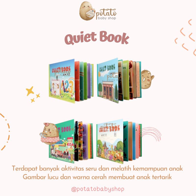 BT JX31 Quiet Book - Buku Edukasi Anak