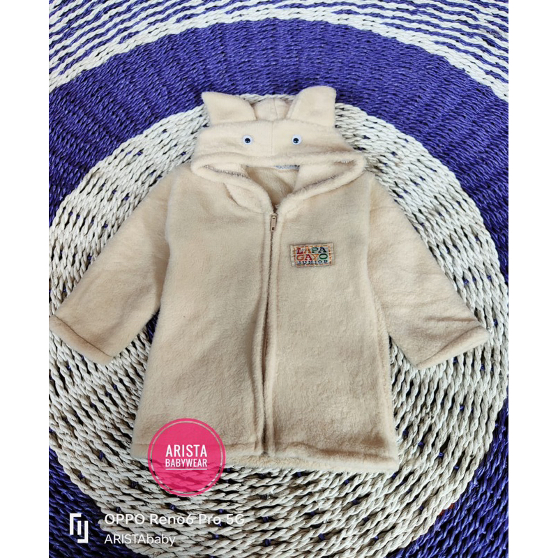 Jaket Hoodie bayi, BULU LEMBUT