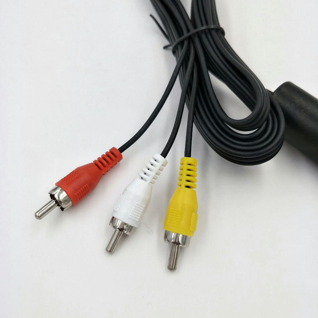 YUN Mall  Kabel Av PS2 Ori / Kabel PS2 PS 2 ke tv / kabel PS2 ke tv full set / kabel jack ps 2 / Panjang 1.8 Meter - Kabel PS2 Ke Tv