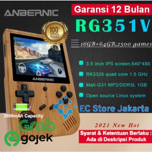 ANBERNIC RG351V Handheld Emulator Retro Game Console Open Source Linux System IPS Screen 3.5 inch