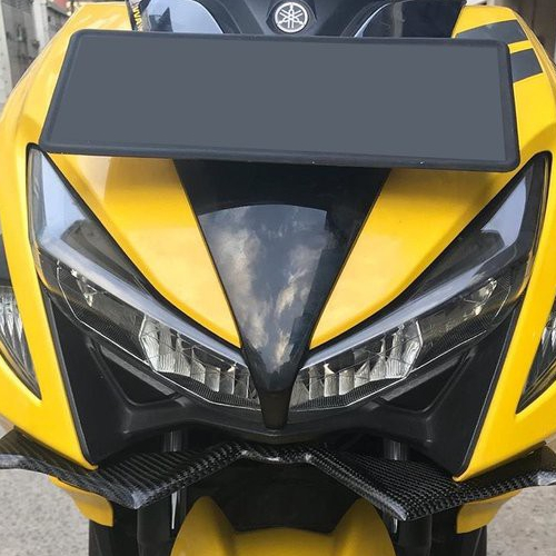 Winglet Cover Sayap Depan Aksesori Variasi Yamaha Aerox 155 Carbon Kevlar NEMO Best Quality