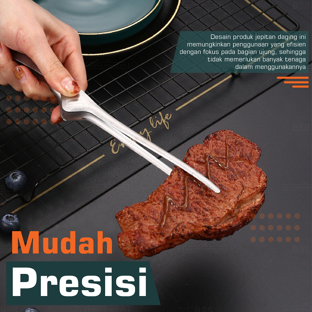 SET Grill Pan 34cm Capitan 10inch Stainless Steel Wajan Pemanggang Anti Lengket Panci Datar Bulat Daging Sosis Barbeque Korean BBQ Multifungsi