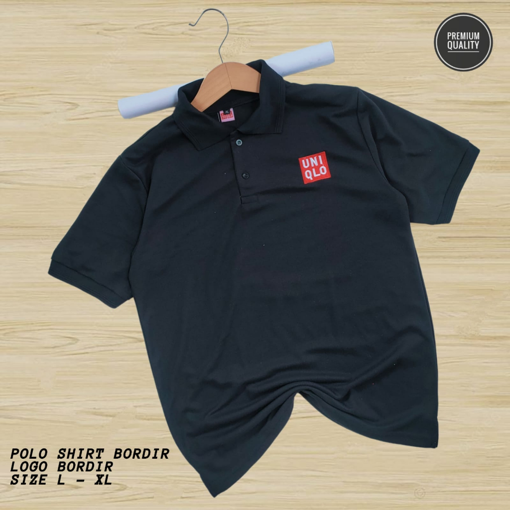Kaos Polo Atasan Tshirt Berkerah Premium Pria Dewasa Lengan Pendek Uniqlo