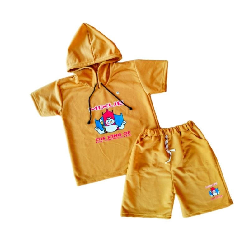 Set Hoodie Anak 1-5 Tahun Setelan Mixue