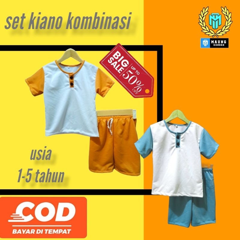 Setelan Baju Anak Kiano 1-5 tahun