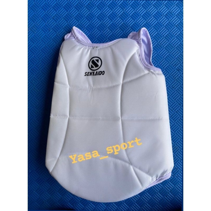 Body protector karate senkaido // body protector karate model kaos // pelindung badan karate