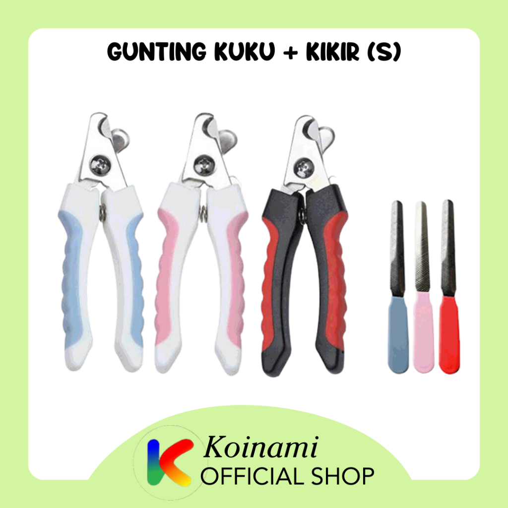 GUNTING KUKU + KIKIR (S) / GUNTING KUKU kucing  anjing / grooming pet / aksesoris kucing  anjing