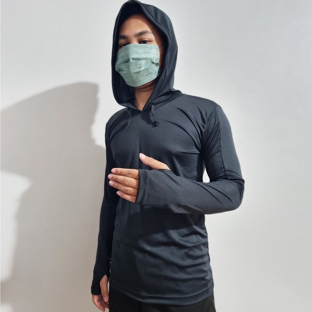 manset olahraga pria baju olahraga pria manset tangan panjang hodie