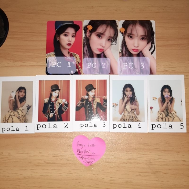 [ DAPAT 2 PC + POLA ] Official Photocard PC IU Lee Jieun 아이유 이지은 The Golden Hour 2022 IU CONCERT Pol
