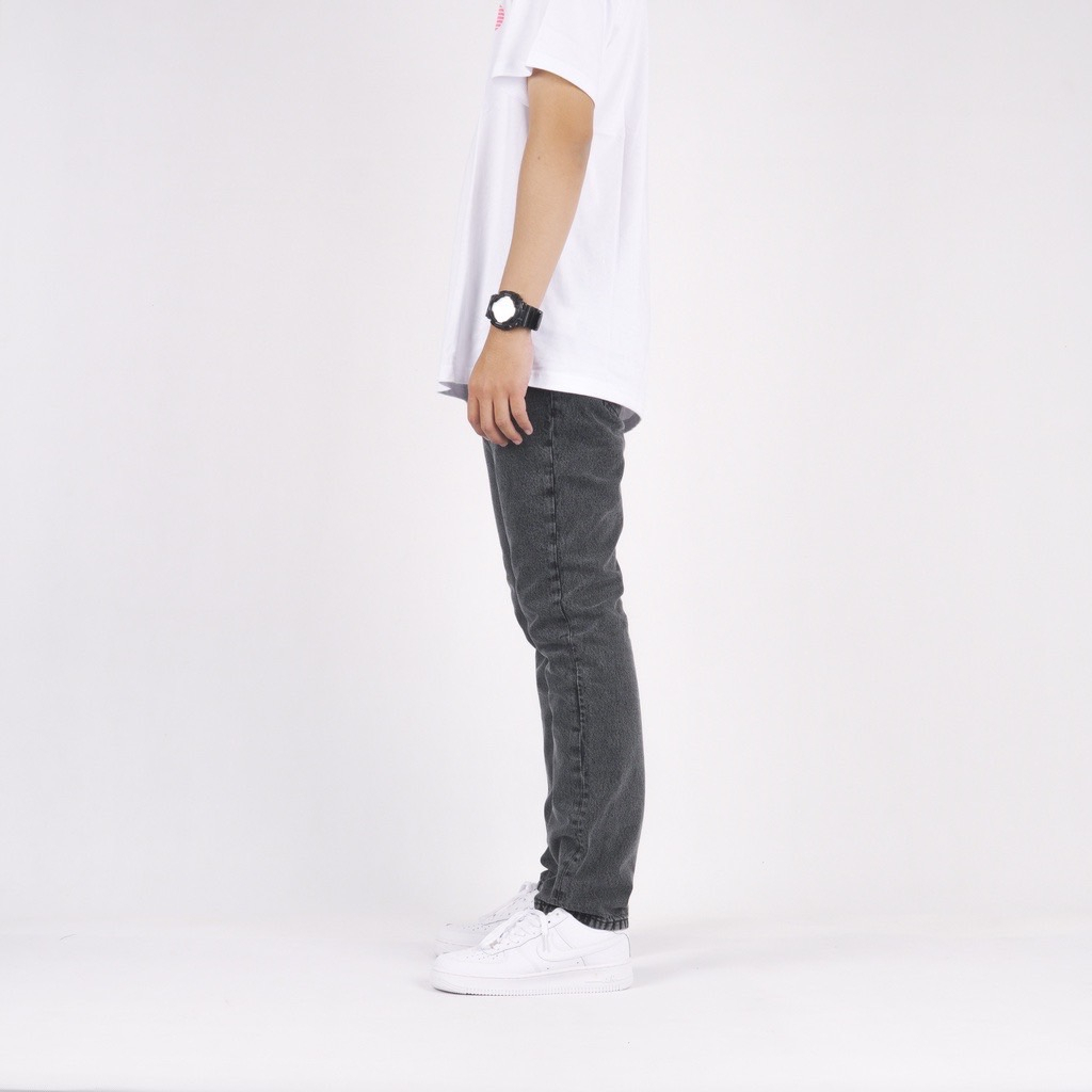 FEROCIOUS.CO Celana Jeans Pria Ripped Ash Slimfiet Premium